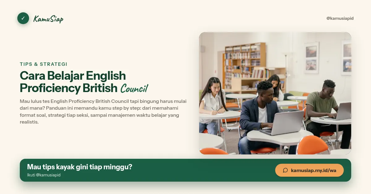 Cara Belajar English Proficiency British Council