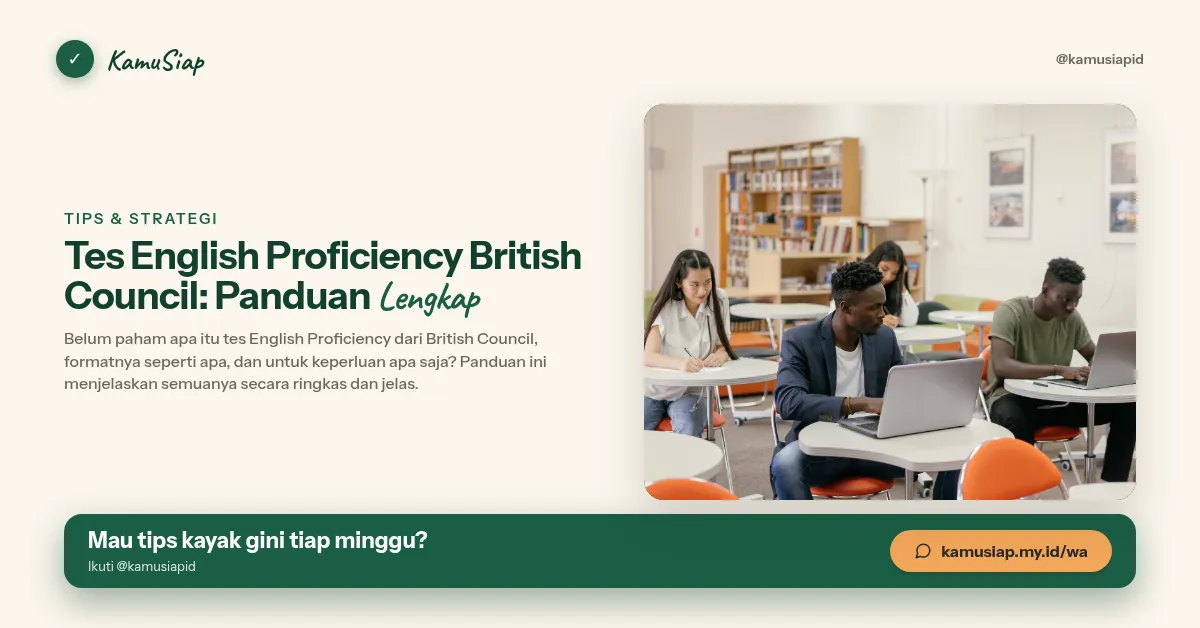 Tes English Proficiency British Council: Panduan Lengkap